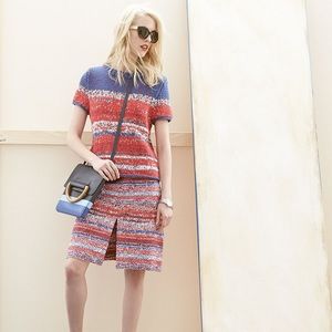 ❌SOLD❌Tory Burch Knee Printed 100% Silk Skirt 0